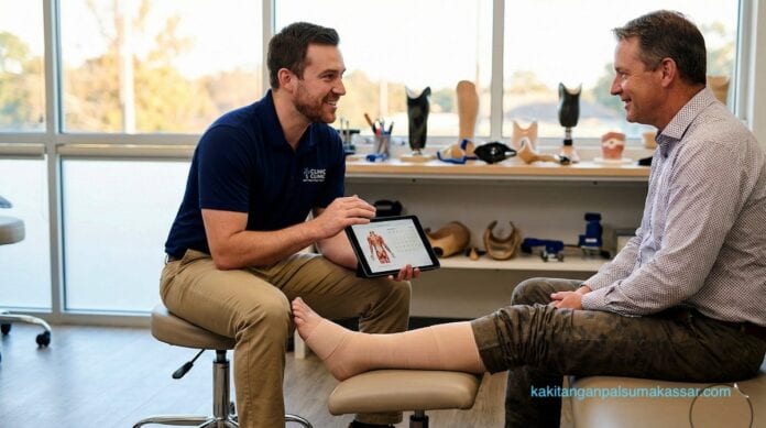 Persiapan medis sebelum memakai kaki palsu pasca amputasi