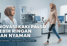 Inovasi Kaki Palsu Ringan dan Nyaman, Solusi untuk Aktivitas Tanpa Batas Kaki palsu atas lutut ringan buatan Harapan Medika Makassar