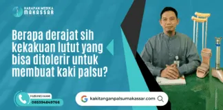 Berapa derajat sih kekakuan lutut yang bisa ditolerir untuk membuat kaki palsu? Berapa derajat sih kekakuan lutut yang bisa ditolerir untuk membuat kaki palsu