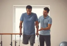 Lutut Kaku Setelah Amputasi? 4 Hal Penting yang Sering Terlewatkan Saat Memakai Kaki Palsu kekakuan lutut setelah amputasi