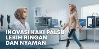 Inovasi Kaki Palsu Ringan dan Nyaman, Solusi untuk Aktivitas Tanpa Batas Kaki palsu atas lutut ringan buatan Harapan Medika Makassar