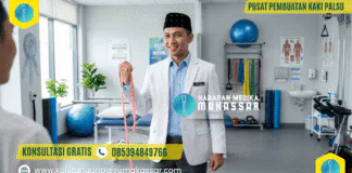 KETIKA DOKTER SARANKAN UNTUK SEGERA AMPUTASI Ahli fisioterapi memandu program rehabilitasi pasca amputasi untuk pembuatan kaki palsu